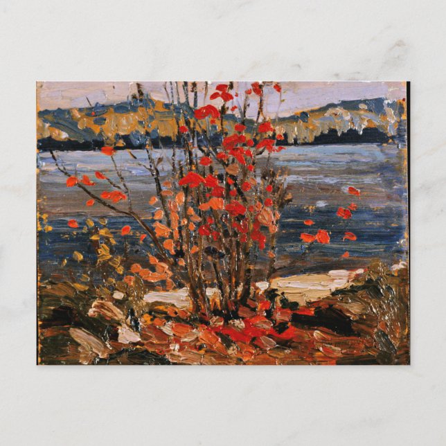 Tom Thomson - Sjö och Red Träd Vykort (Framsida)