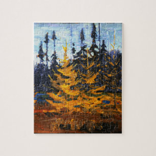 Tom Thomson Skog från den vackra kanadensiska höst Pussel