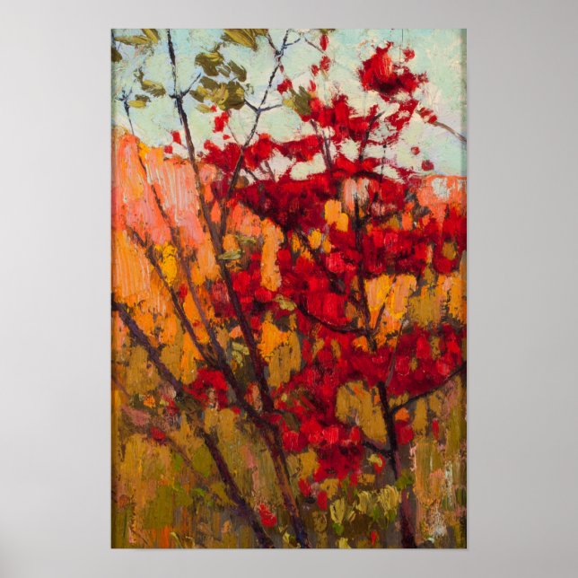 Tom Thomson Soft Maple på hösten Poster (Framsidan)