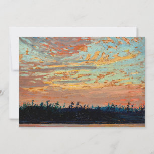 Tom Thomson - Sunset Himlar Anteckningskort