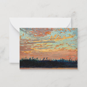 Tom Thomson - Sunset Himlar Anteckningskort