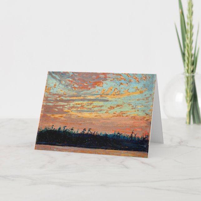 Tom Thomson - Sunset Himlar Kort (Framsida)