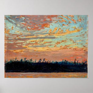 Tom Thomson - Sunset Himlar Poster