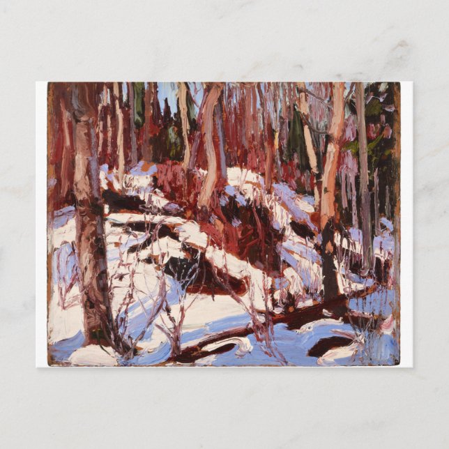 Tom Thomson - Thaw i Skogen Vykort (Framsida)