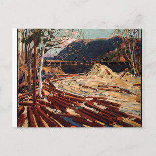 Tom Thomson The Drive Canadian Logging Vykort