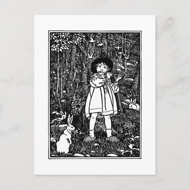 Tom, Tom, Pipers son Nursery Rhyme Vykort (Framsida)