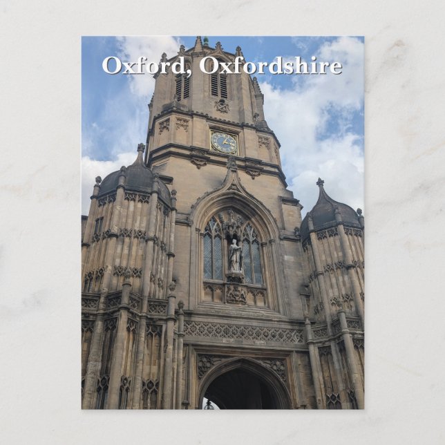 Tom Torn - Kristi kyrka, Oxford Vykort (Framsida)
