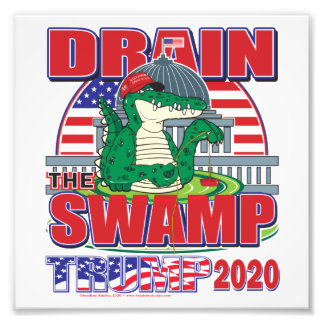 Töm Träsket Trump 2020 Fototryck