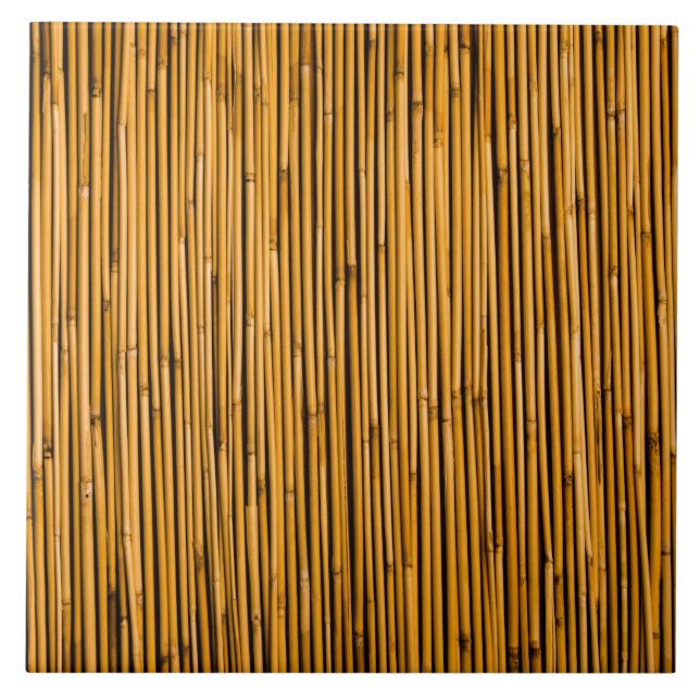 Tom tropisk ö för tropisk bambubakgrund kakelplatta (Framsidan)