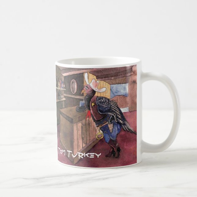 Tom Turkey, der Sheriff - stark und originell Kaffemugg (Höger)