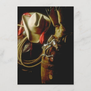 Tom värddator Westernare Temaparty Inbjudningar