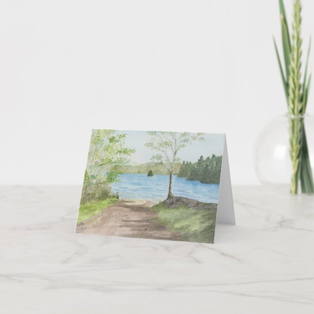 Tom, vattenfärg anteckningskort (Framsida)