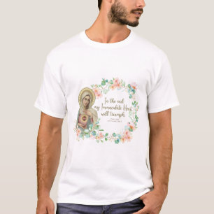 Tom Virgin Mary Fatima Religiösa katolik T Shirt