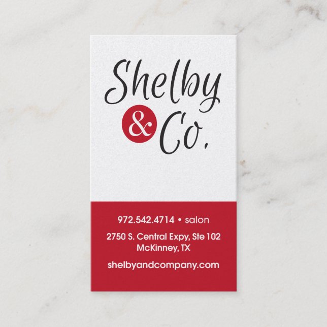 Tom visitkort (Framsida)