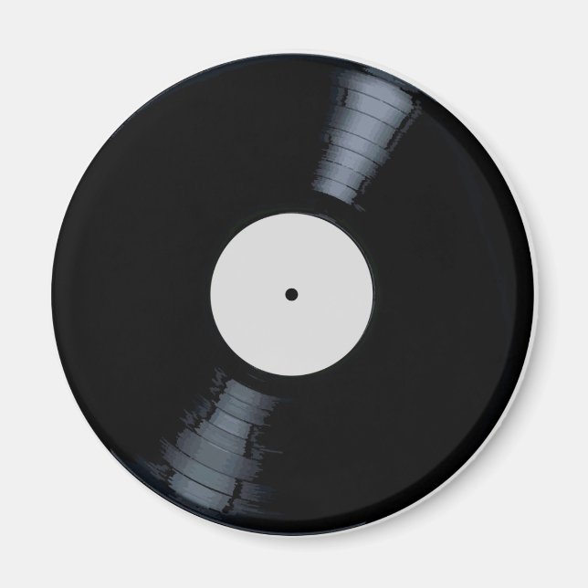 Tom vit postetikett magnet (Framsidan)