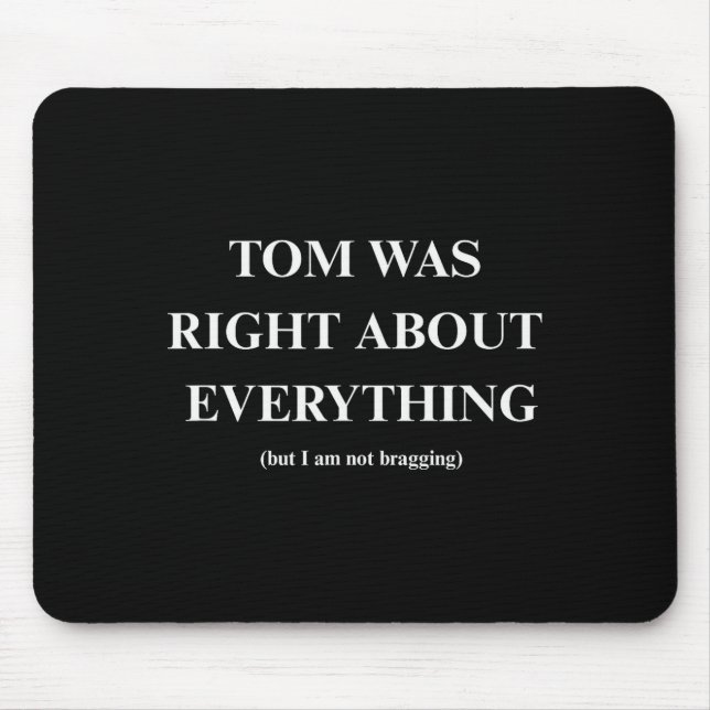 Tom Was Right  Musmatta (Framsidan)