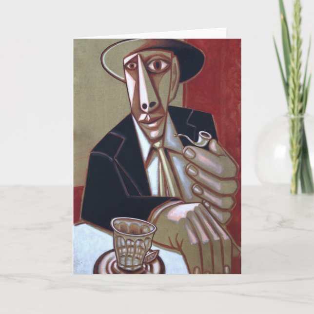 Tom X "Pipe Smoker"-anteckningskort Anteckningskort (Framsida)