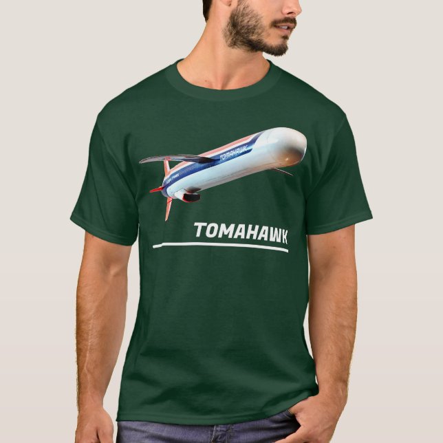 Tomahawk BGM109 Land Attack Missile T Shirt (Framsida)