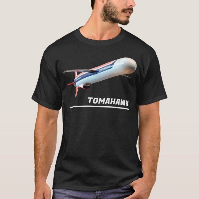 Tomahawk BGM 109 Land Attack Missile T Shirt (Framsida)