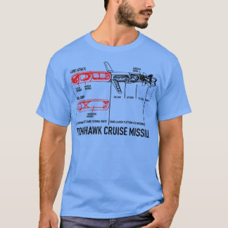 Tomahawk Cruise Missile Blueprint Diagram T Shirt