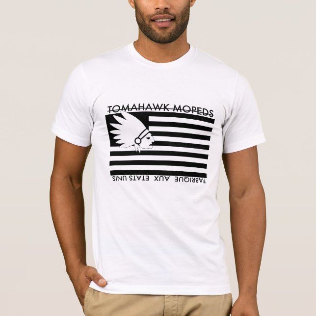 Tomahawkamerikanbaner T-shirt (Framsida)