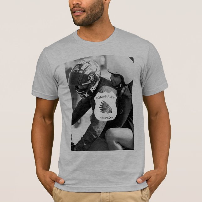 Tomahawkmuffin - ljunggrå färg tee (Framsida)