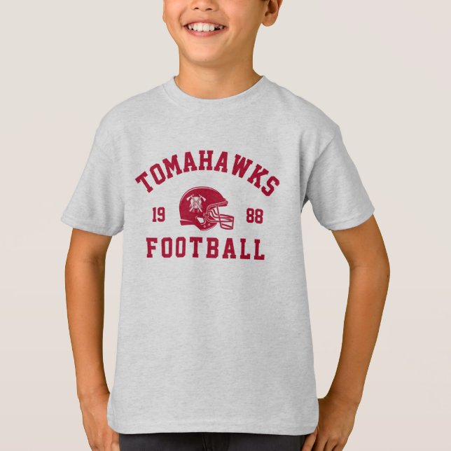 Tomahawks Football  T Shirt (Framsida)