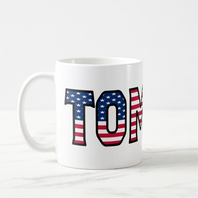 Tomasz Name Vorname USA styled Tasse Kaffeetasse Kaffemugg (Vänster)