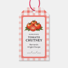 Tomat Chutney Konserverad Presentetikett