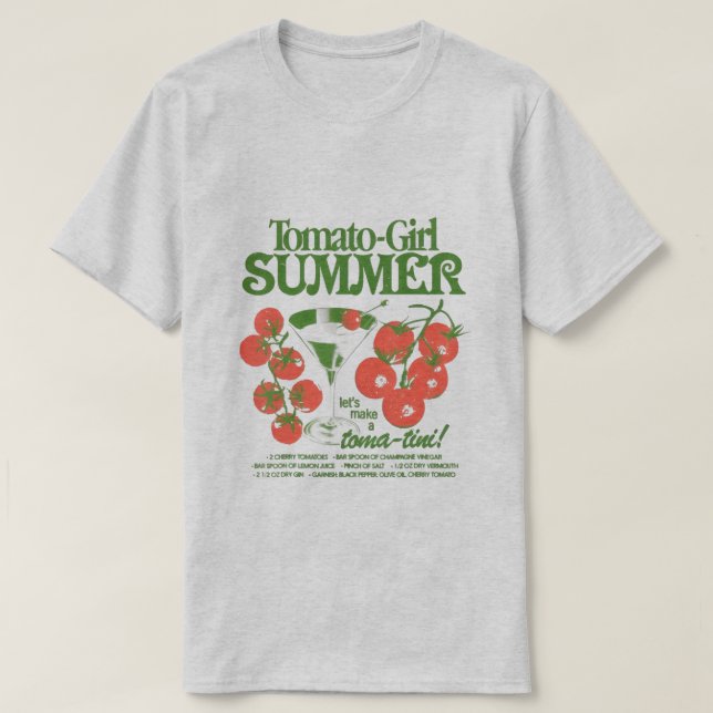 Tomat-Flicka Sommar – Toma-tini Tee (Design framsida)
