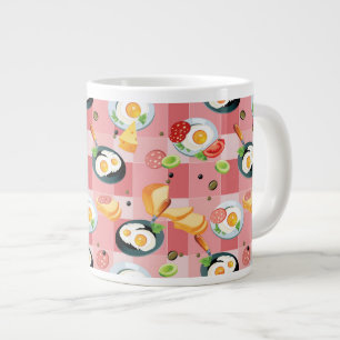 Tomat och torkade ägg Mönster Jumbo Mugg