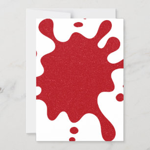 Tomat Röd Glitter Splash på Vit Magnet (Beställnin
