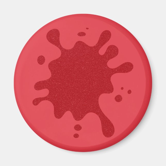 Tomat Röd Splat Anpassad Magnet (Framsidan)