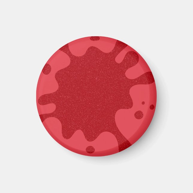 Tomat Röd Splatter Anpassad Magnet (Framsidan)