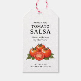 Tomat Salsa-etikett Presentetikett