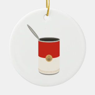 Tomat soppa julgransprydnad keramik