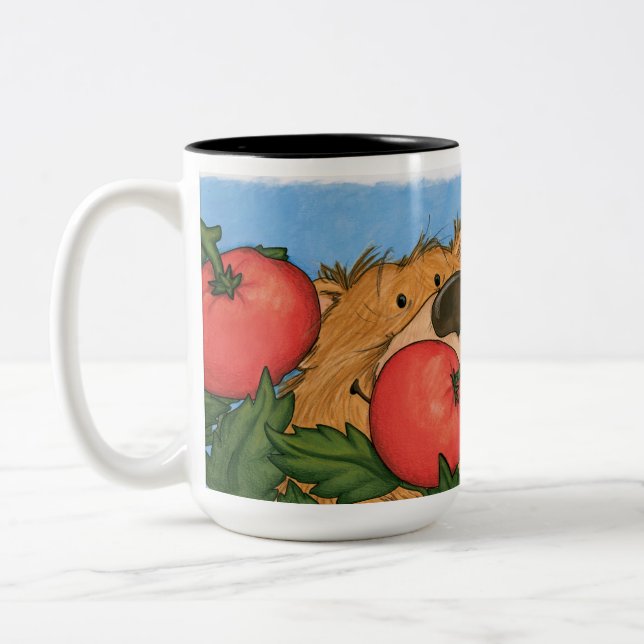 Tomatbjörn/mugg Två-Tonad Mugg (Vänster)