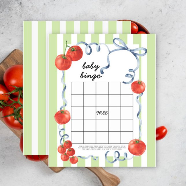 Tomater - Baby shower bingo spel (Skapare uppladdad)