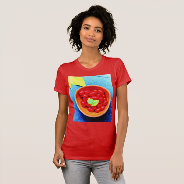 "Tomater Boll" Cute Photo. Köp nu T Shirt (Hel framsida)