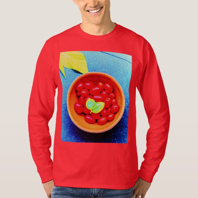 "Tomater Boll" Cute Photo. Köp nu T Shirt (Framsida)