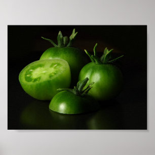 Tomater görar grön stilleben poster