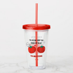 Tomater i Kärlek Cute Romantic Valentine Day Take Away Mugg
