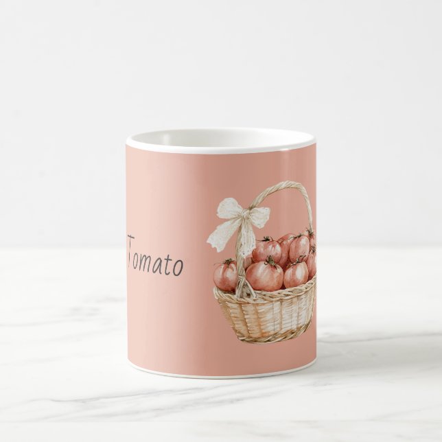 Tomater i korg med slinga kaffemugg (Center)