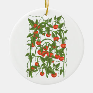 Tomater Mönster Julgransprydnad Keramik