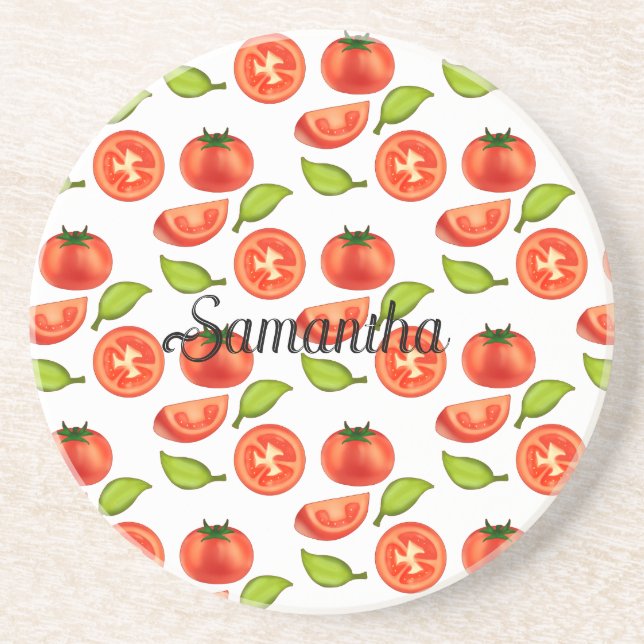 Tomater och Oregano Blad Underlägg (Framsidan)