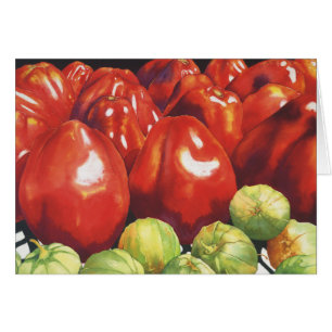 Tomater och Tomatillios Hälsningskort