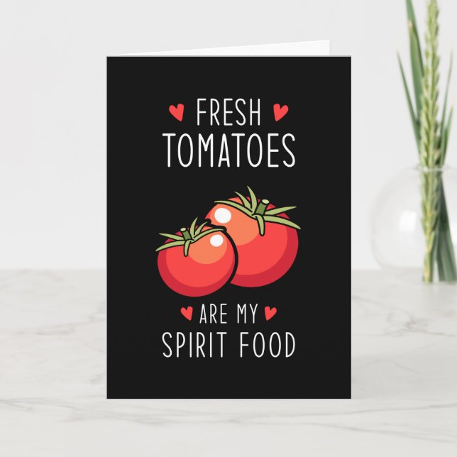 Tomater som säljer sprit Food Kort (Framsida)
