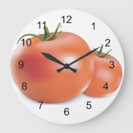 Tomaters designväggklocka stor klocka