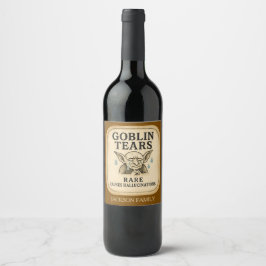 Tomatetikett för Goblin Tears Tonic Vin Vinflaska Etikett