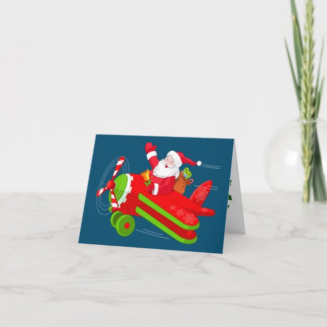 Tomatflygplans-God jul-kort Helgkort (Framsida)